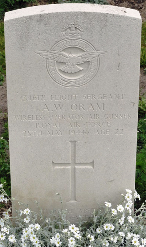 F/Sgt Alfred Wishart Oram<br/><br /><br />died May 25th, 1944 - 582 Sqdn.